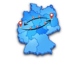 Beiladung von oder nach Berlin - Düsseldorf einfach online buchen